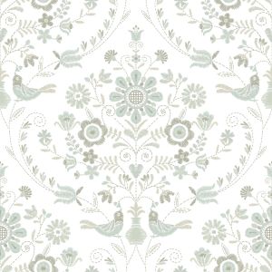Britt Woodland Damask Vinyl Wallpaper Neutral Fine Decor FD26513