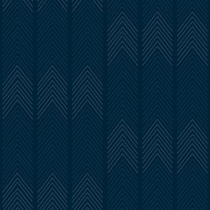 Nyle Chevron Stripe Vinyl Wallpaper Blue Fine Decor FD26526