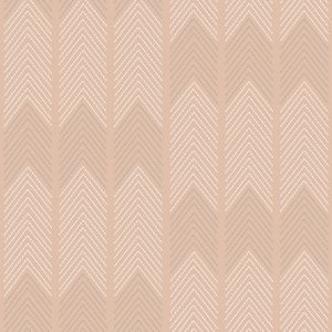 Nyle Chevron Stripe Vinyl Wallpaper Blush Fine Decor FD26528