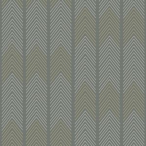 Nyle Chevron Stripe Vinyl Wallpaper Charcoal Fine Decor FD26529