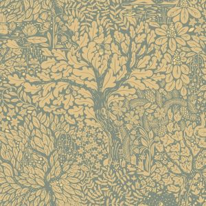 Galerie 83107 Hjarterum Olle Arts and Crafts Inspired Wallpaper Green 