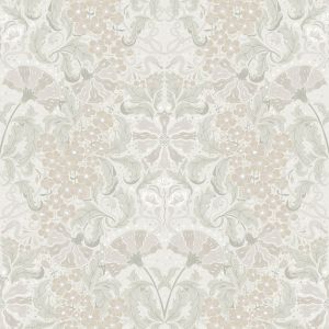 Hjarterum Ojvind Arts and Crafts Inspired Wallpaper Taupe Olive Cream Galerie 83118
