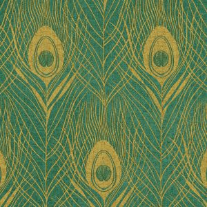 Absolutely Chic Peacock Feather Wallpaper Teal AS Creation AS369714