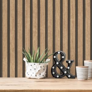 Wood Slats Wood Effect Wallpaper
