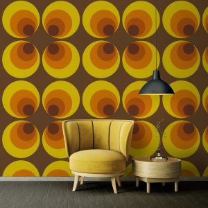 Retro Wallpaper Yellow/Orange/Red/Brown AS Creation 