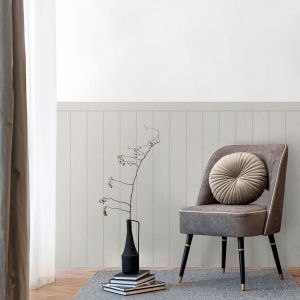 Panelled Vinyl Wallpaper Grey AS Creation 39803-4
