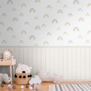 Rainbow Wall Panel Vinyl Wallpaper Multi AS Creation 39817-1