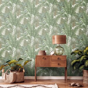 Exotic Jungle Wallpaper Green AS Creation 39647-2