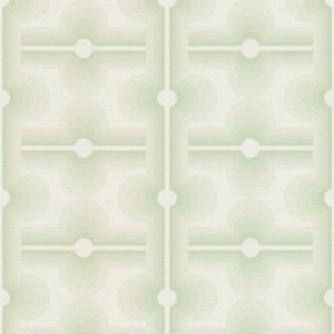 Vintage Geometric Diamond Motif Wallpaper Green AS Creation 39533-1