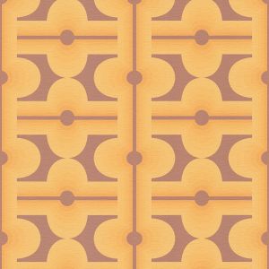 Retro  Diamond Motif Wallpaper Yellow / Brown AS Creation 39533-4