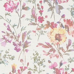 Petal Poetry Wallpaper Cream / Pink AS Creation 79061-1