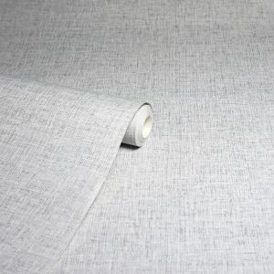 Linen Texture Wallpaper Light Grey Arthouse