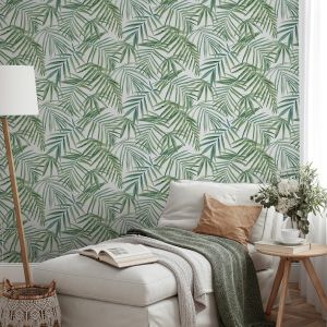 Green Palm Leaves Wallpaper Arthouse