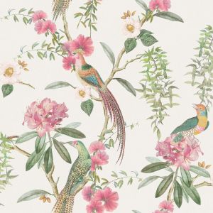 Exotic Garden Wallpaper Pink/Green Arthouse