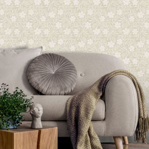Arthouse 100363AH Berry Floral Wallpaper Neutral