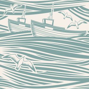 Whitby Wallpaper Awning Red Mini Moderns AZDPT016AR SAMPLE 