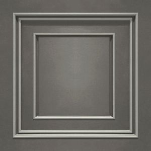 Amara Panel Vinyl Wallpaper Silver / Gunmetal Belgravia 7390