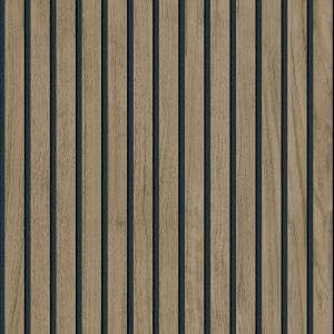 Panacea Wood Slats Wallpaper Walnut Belgravia 1157