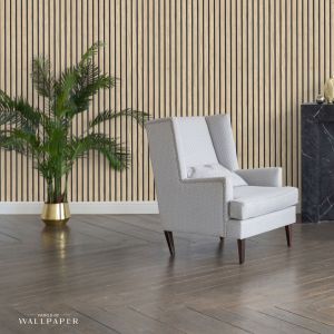 Wood Slats Wallpaper Light Oak Belgravia 1158