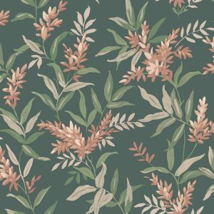 Olivia Floral Wallpaper Pink / Sage Belgravia 5906