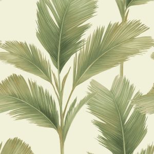 Kailani Leaf Wallpaper Sage / Cream Belgravia 59122