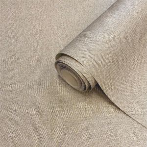 Hessian Textured Vinyl Wallpaper Beige Belgravia 4413