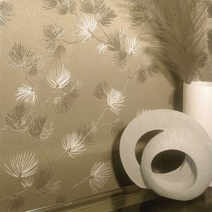Champagne Coloured Living Room Wallpaper Belgravia Valentino Pine Textured 1933