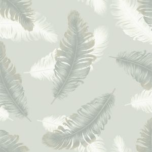 Feather Wallpaper Sage Green Belgravia 772