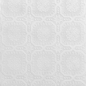 Chatsworth Paintable Textured Wallpaper White Belgravia 5842