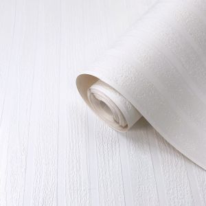 Wood Slat Paintable Textured Wallpaper White Belgravia 5845