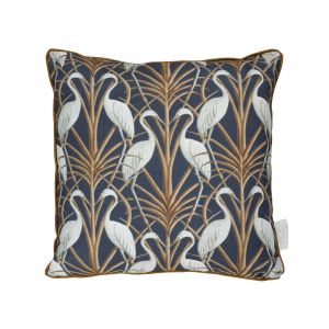The Chateau by Angel Strawbridge Nouveau Heron Cushion Navy