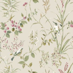 Mariko Birds Wallpaper Natural Crown M1855
