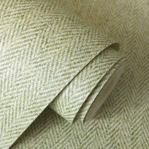 Harris Plain Wallpaper Green Crown M1867