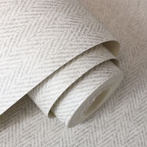 Crown Harris Soft Gray Plain Wallpaper M1873