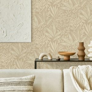 Beige Crown Sahara Foliage Wallpaper M1782