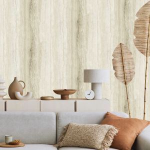 Debona Vertical Marble Wallpaper Natural/Gold