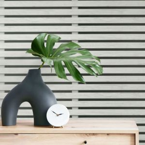 Wooden Slats Wallpaper Grey / Black Fine Decor FD43219