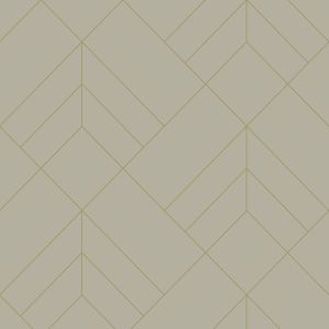 Sander Geometric Wallpaper Beige / Gold Fine Decor