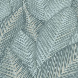 Martinique Leaf Textured Vinyl Wallpaper Sage Erismann