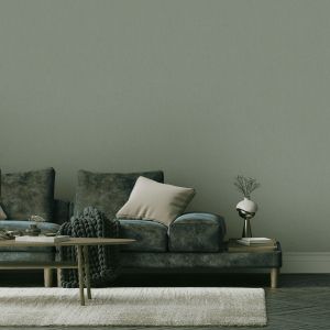 Fabric Effect Textured Vinyl Wallpaper Sage Green / Gold Erismann 1043724