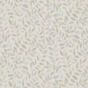 Ameroso Leaf Blown Vinyl Wallpaper Blue / Natural Erismann Opus 10462-02