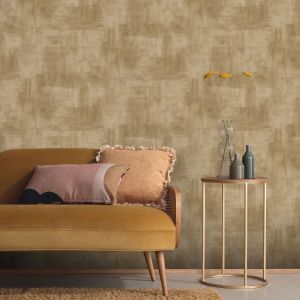 Moderna Plain Textured Wallpaper Gold Erismann 10480-30