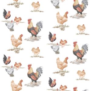 Just Kitchens Free Range Wallpaper Black Red Beige Galerie G45415