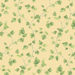 Just Kitchens Just Ivy Wallpaper Yellow Green Galerie G45430