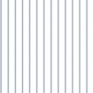 Just Kitchens Napkin Stripe Wallpaper Navy Blue Galerie G67565