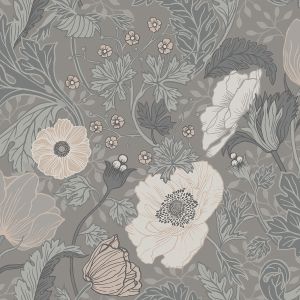 Apelviken 2 Anemone Wallpaper Gray Galerie 44102