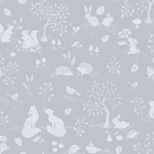 Blue Woodland Wallpaper 44128 Apelviken 2 Ivar Wallpaper Light blue Galerie