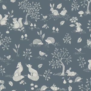44129 Apelviken 2 Ivar Wallpaper Blue Galerie