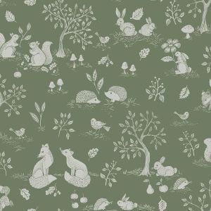 Green Nursery Wallpaper 44131 Apelviken 2 Ivar Wallpaper Green Galerie