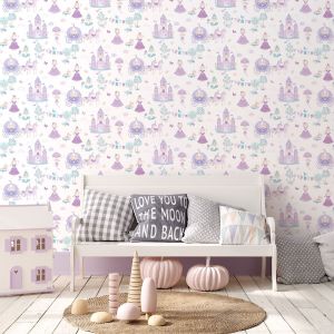 Tiny Tots 2 Fairytale Wallpaper Purples Turquoise Galerie G78373
